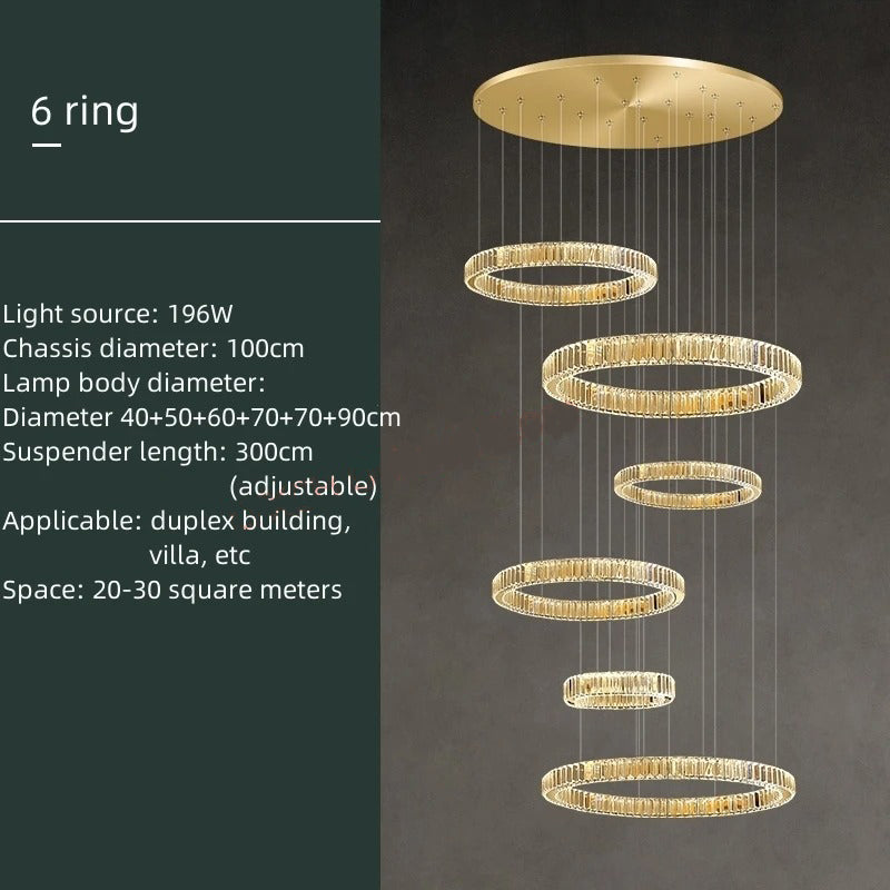 Acrab Duplex Ring Chandelier