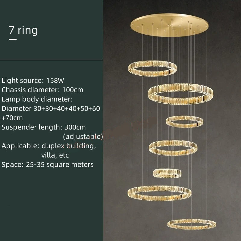 Acrab Duplex Ring Chandelier