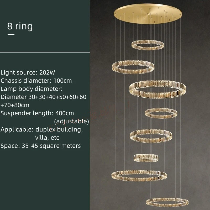 Acrab Duplex Ring Chandelier