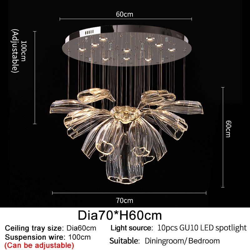 Comae Petal Chandelier