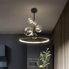 Clear Glass Ball Chandelier