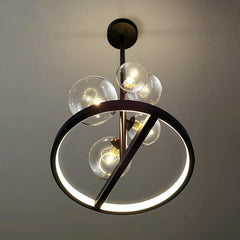 Clear Glass Ball Chandelier