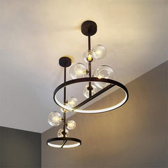 Clear Glass Ball Chandelier