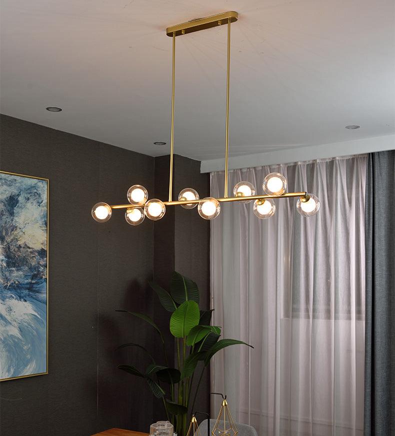 Clear Glass LED Chandelier