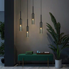 Copper Gray Bar Pendant Lights