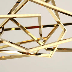 Stainless Steel Geometric Chandelier