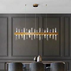 Linear Crystal Pendant Lamps 