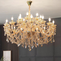 Luxury Villa LED Crystal Candle Chandelier - Galastellar