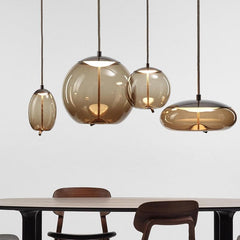 Minimalist Nordic Art Glass LED Pendant Lamps - Galastellar