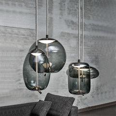 Minimalist Nordic Art Glass LED Pendant Lamps - Galastellar