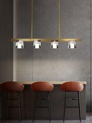 Modern Brass Dining room LED Pendant Lamps - Galastellar