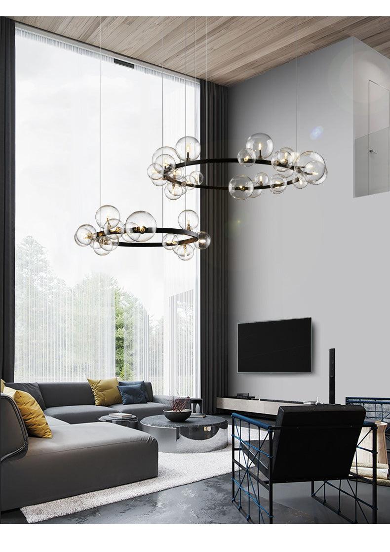 Modern Glass Bubble Ceiling Chandeliers - Galastellar