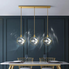 Modern Minimalist Crystal Pendant Lamp - Galastellar