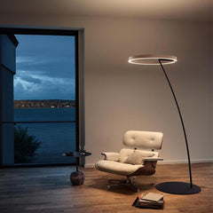 Modern Minimalist Round LED Floor Lamp - Galastellar