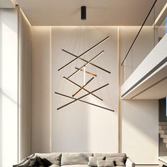 Modern Nordic Stair Linear LED Chandelier - Galastellar