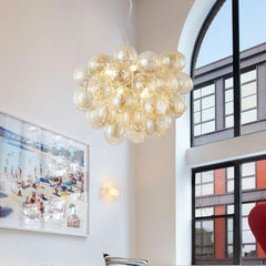 Modern Simple LED Glass Bubble Chandelier - Galastellar