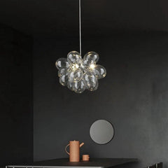 Modern Simple LED Glass Bubble Chandelier - Galastellar